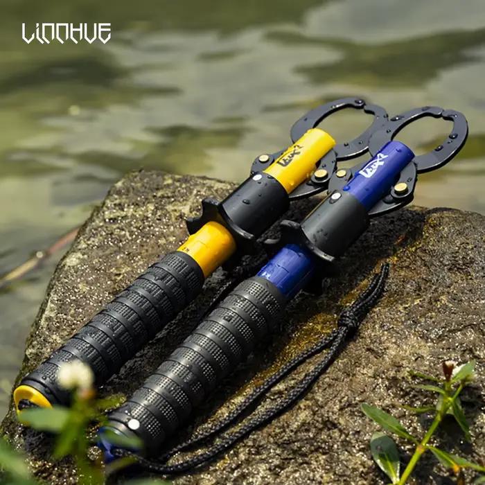 Pince de contrôle et pesée pour poissons LINNHUE - Gripper pêche avec système de verrouillage