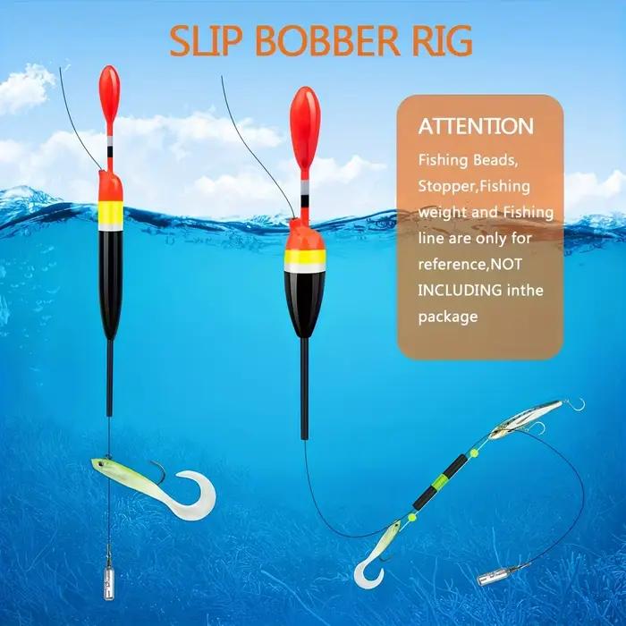 Lot de 5 flotteurs coulissants premium en balsa pour pêche en mer et eau douce avec