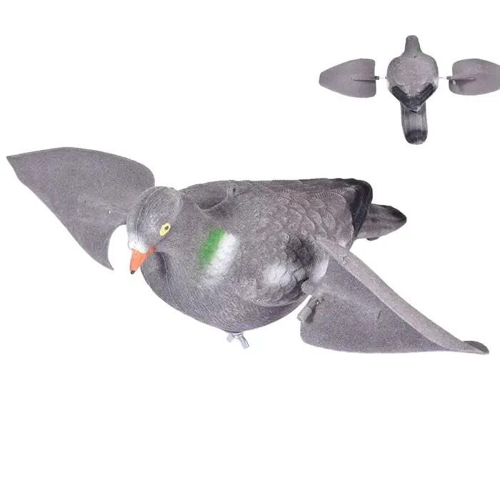 Leurre colombe volant réaliste à énergie éolienne - Décoration jardin et appât de chasse