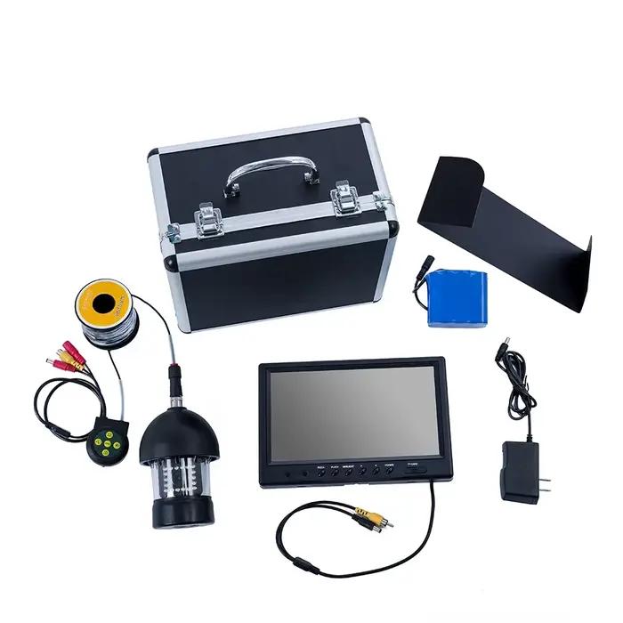 Caméra DVR sous-marine rotation 360° pour pêche sur glace - Système vidéo F18AL avec câble détachable