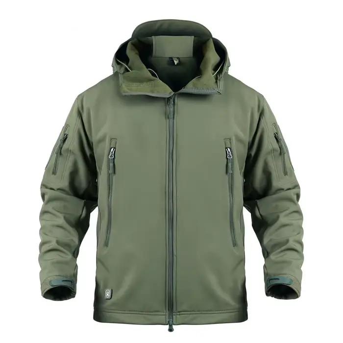 Veste tactique shark skin softshell multicam imperméable polaire pour pêche outdoor grande taille