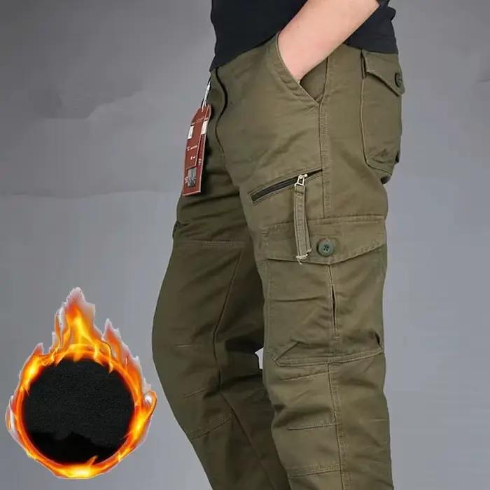 Pantalon cargo double épaisseur hiver - chaud pour pêche sur glace et conditions extrêmes