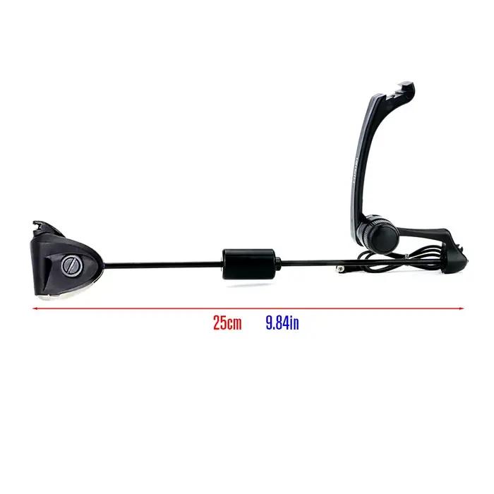 Kit swinger Hirisi B2005 pour pêche carpe avec étui - LED multicolores et sensibilité ajustable