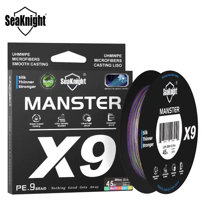 Ligne de pêche SeaKnight X9 500M 300M PE multifilament 9 tresses résistante UV et eau de mer