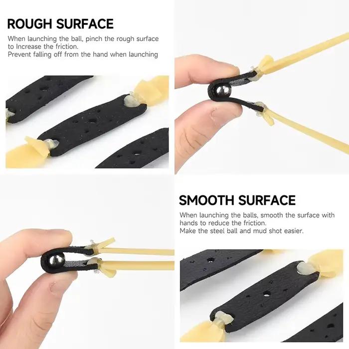 Bandes élastiques catapulte pêche 2.0mm haute élasticité précision latex