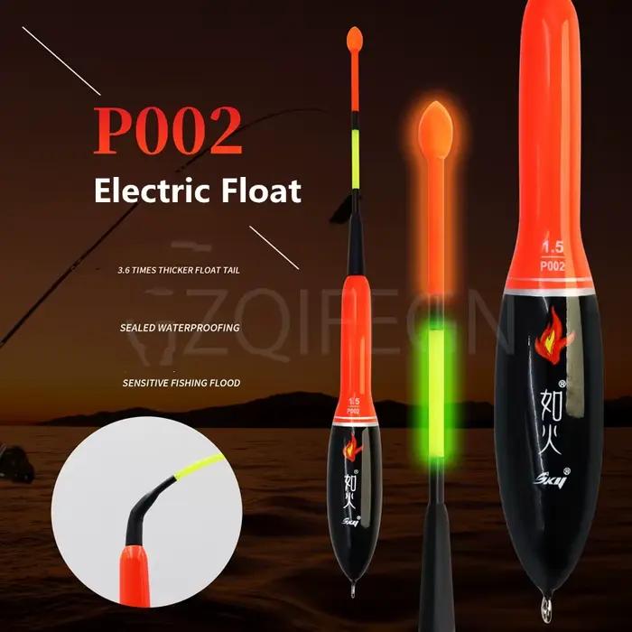 Flotteur de pêche électrique lumineux ZYZHE Sea Rock en bois de paulownia résistant à la casse