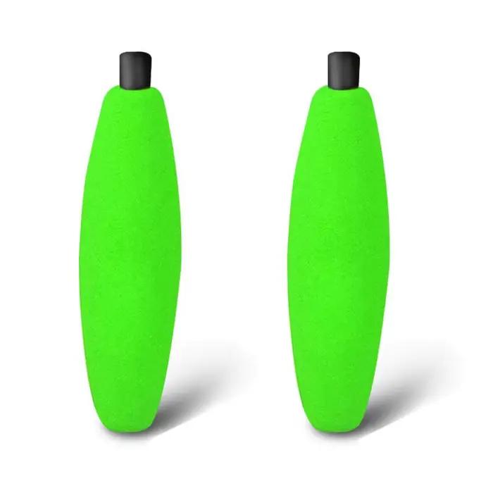 10 flotteurs de pêche en mousse dure avec bouchon pipe pour mer et rivière - S M L XL - Léger et flottable