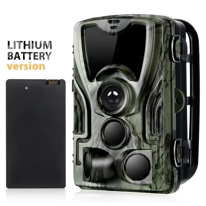 Caméra de chasse avec batterie lithium 5000mAh 20MP 1080P étanche IP65 piège photo 0.3s surveillance faune