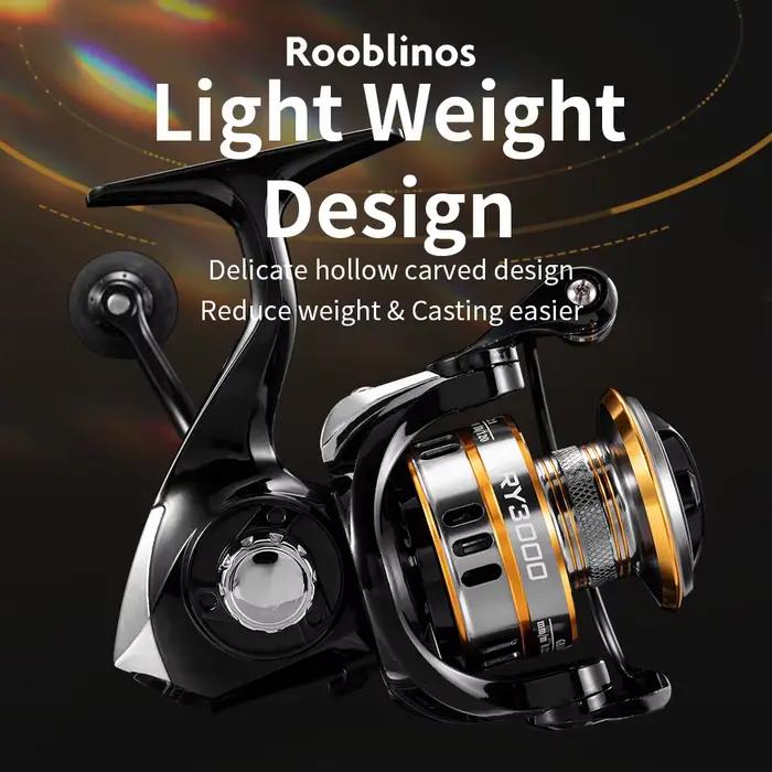 Moulinet de pêche ROOBLINOS RY spinning ultraléger métal eau douce et mer haute vitesse