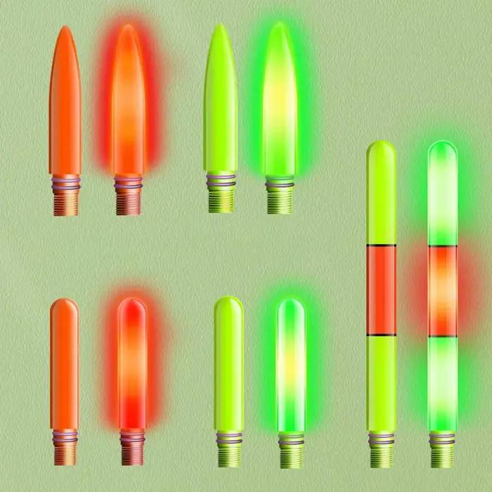 Haut de flotteur électronique LED intelligent capteur couleur changeante pour pêche de nuit et faible luminosité