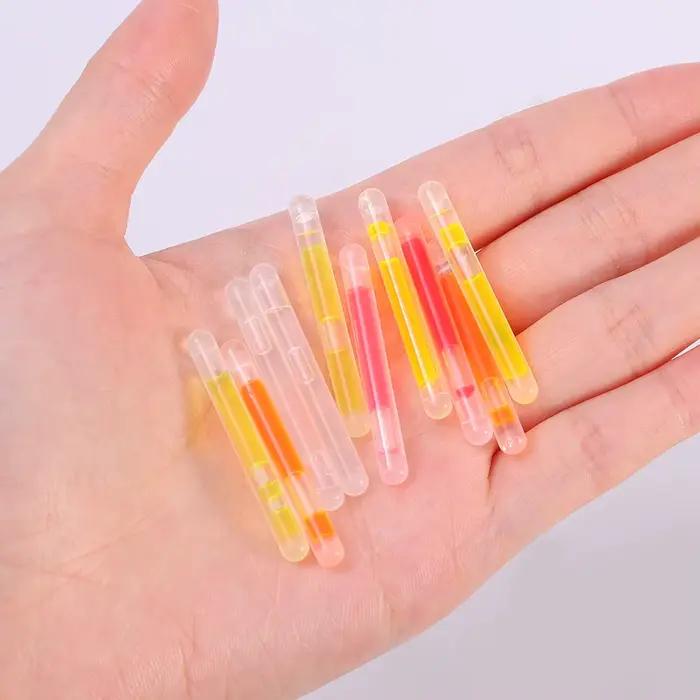 Bâtonnets fluo luminescents pour pêche de nuit, 10 à 100 pièces, lumière pour flotteur et canne