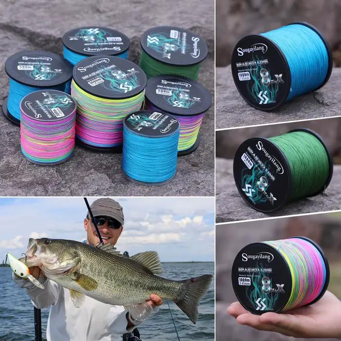 Sougayilang New 9 Strands PE Raid Line 300-1000m ligne multifilament carpe pêche professionnelle