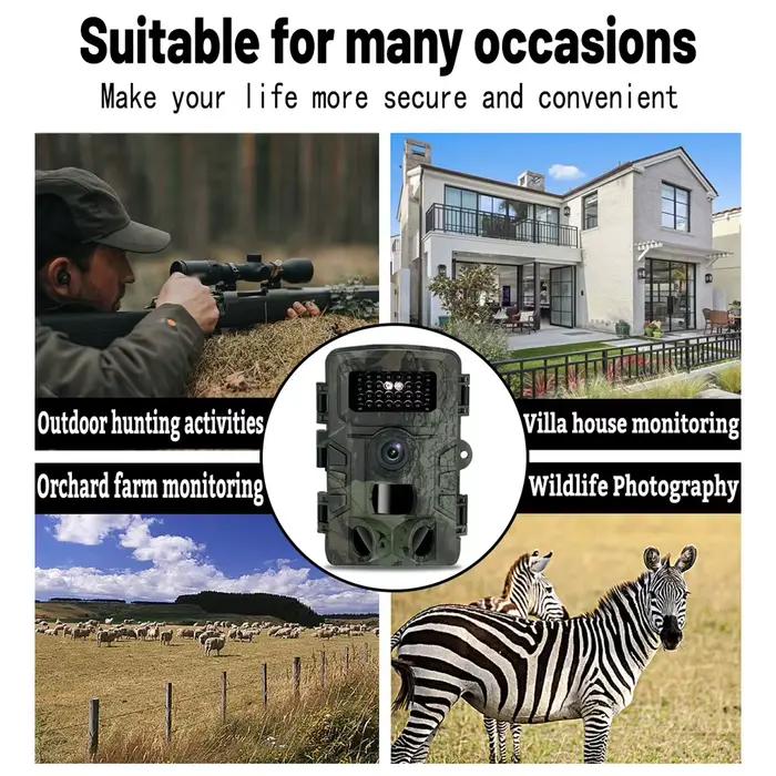 Caméra observation animaux PR700 étanche IP66 multifonction jour nuit pour vidéos chasse extérieure