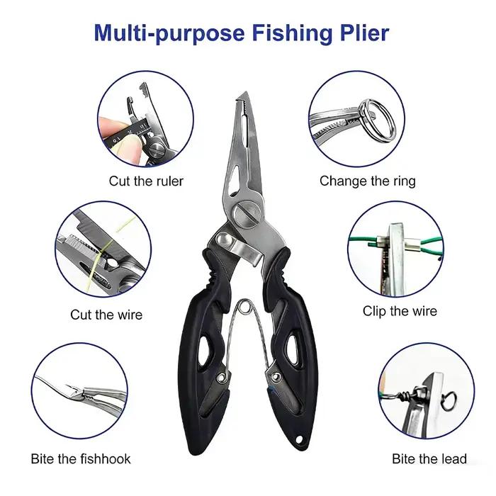 Kit outils pêche 6 pièces balance digitale poisson extracteur hameçon pince lèvres