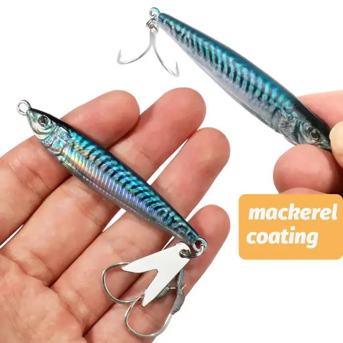 Leurre métal jig 20g 30g 40g avec yeux 3D laser pour pêche verticale, spinning et pêche au leurre