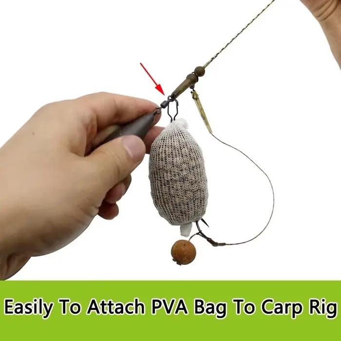 50 pièces accessoires pêche carpe PVA bag link clip quick change - feeder swivels hair rig