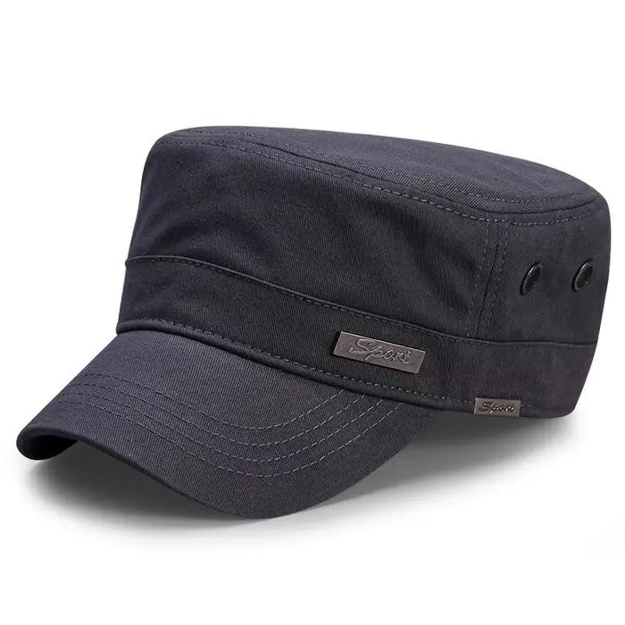 Casquette militaire grande taille Spring Big Head pour pêche - Modèle armée avec mesh ventilé 55-65cm