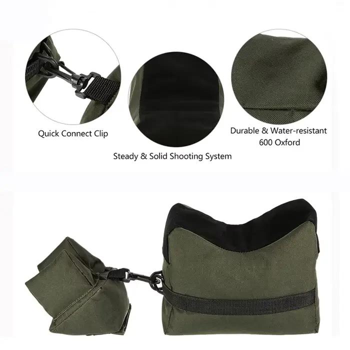 Kit sacs de support portable pour fusil de précision - Accessoire pêche et chasse réglable polyvalent