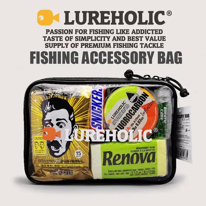Sac accessoires leurres LUREHOLIC étanche PVC épais transparent rangement matériel de pêche qualité
