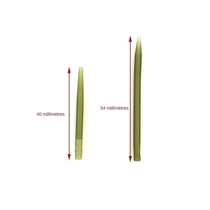 20 manchons anti-emmêlement pêche carpe avec hameçon connecteur terminal AH007 accessoires