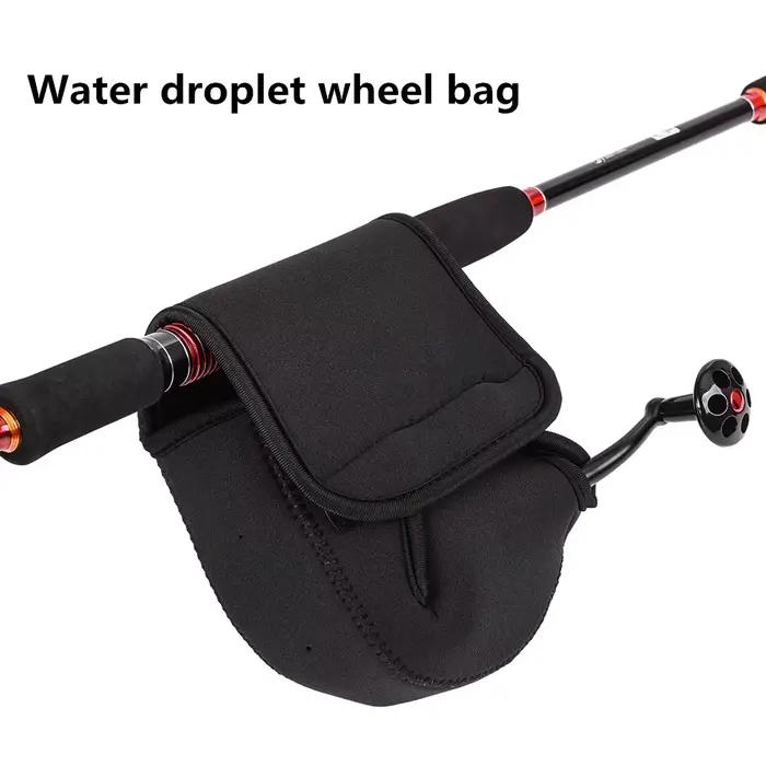 Housse néoprène moulinet pêche S/M/L : protection étanche roue pêche goutte d'eau