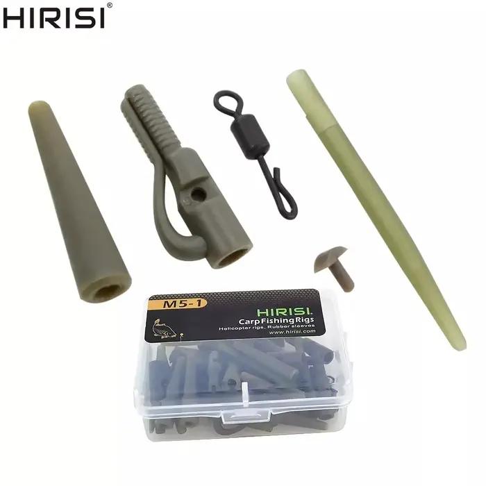 40 clips de sécurité Hirisi pour plombs carpe avec cônes anti-emmêlement - Accessoires montage rapide M5-1