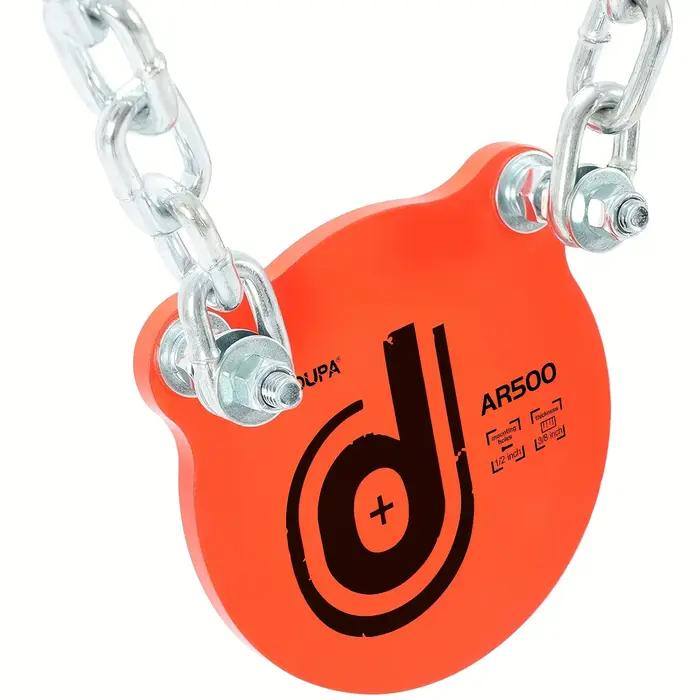 Cible acier AR500 revêtue haute visibilité pour entraînement tir pêche extérieur - Accessoires inclus