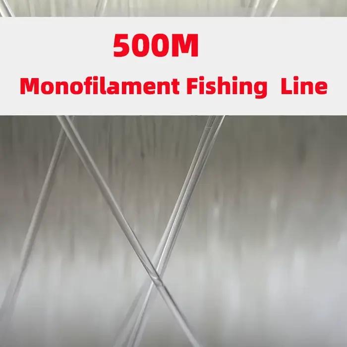 Ligne de pêche monofilament nylon 500m grande taille mer et eau douce pour gros poissons et requins