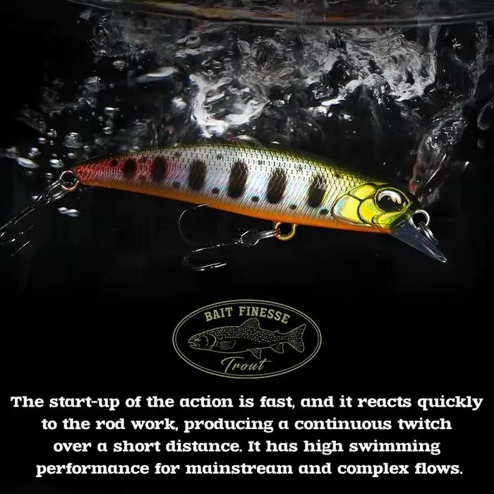 Leurre TSURINOYA DW67 60mm 6.1g - Minnow coulant pour brochet, perche et truite en rivière