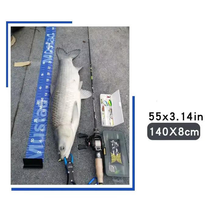 Règle de mesure pour poisson portable 140 cm résistante aux plis pour pêche en kayak et étang