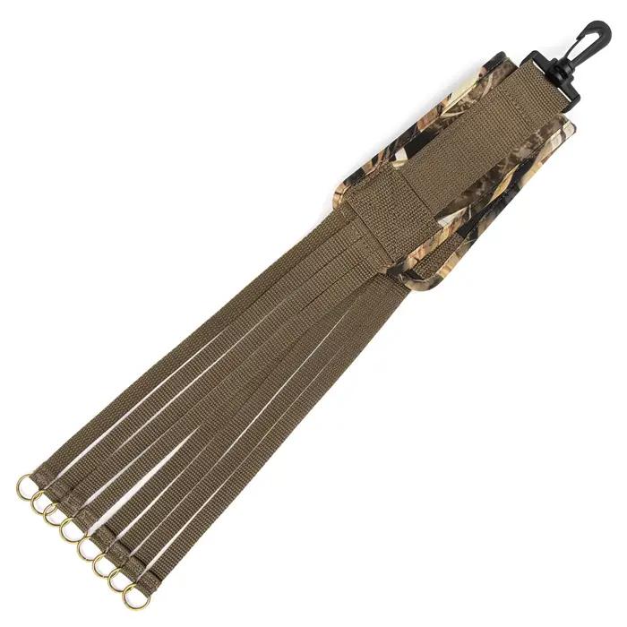 Porte-gibier GUGULUZA 8 anneaux bretelles cou - Accessoire chasse extérieur transport canards flottant