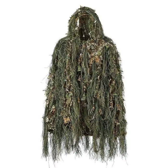 Tenue camouflage feuilles bioniques 3D bois Geely Clothing - combinaison Ghillie chasse pêche
