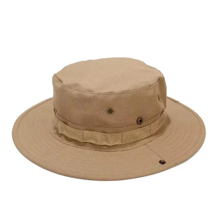 Chapeau camouflage pêche bord rond - Protection solaire randonnée pêche montagne unisexe