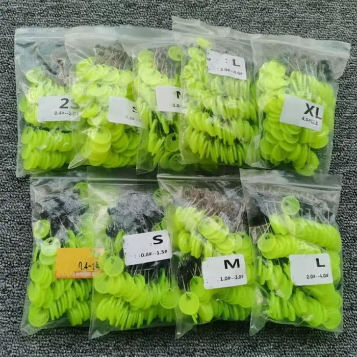 Lot de 120 bouchons ovales en caoutchouc silicone pour flotteur de pêche à la carpe et