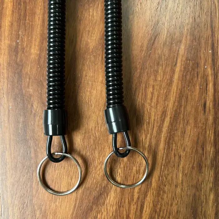 Lanyard de pêche anti-perte élastique et rétractable pour téléphone et clés, idéal camping et randonnée