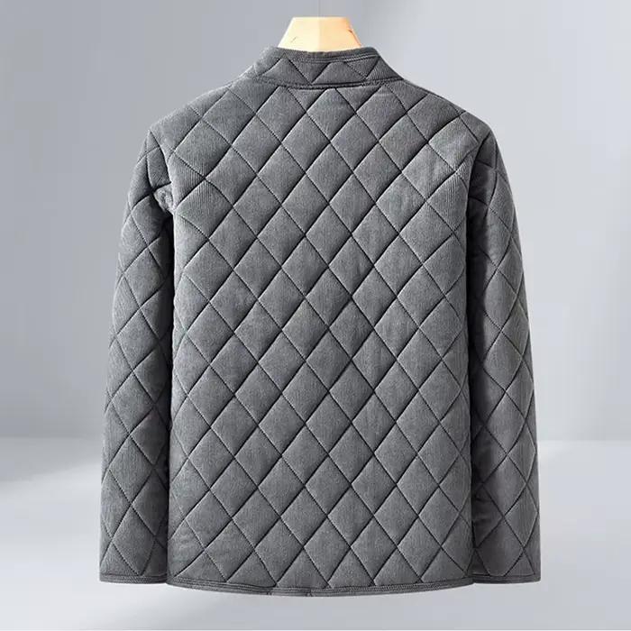 Veste hiver homme coupe-vent rembourrée pour pêche - Veste chaude matelassée père famille