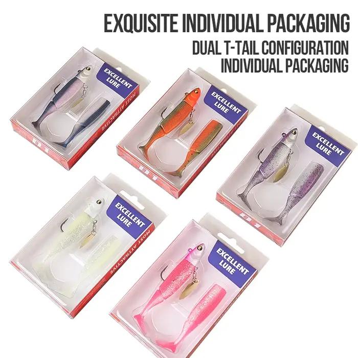 Leurres pêche carnassiers 20g TAIYU - Têtes plombées queue silicone wobbleur spinner métal