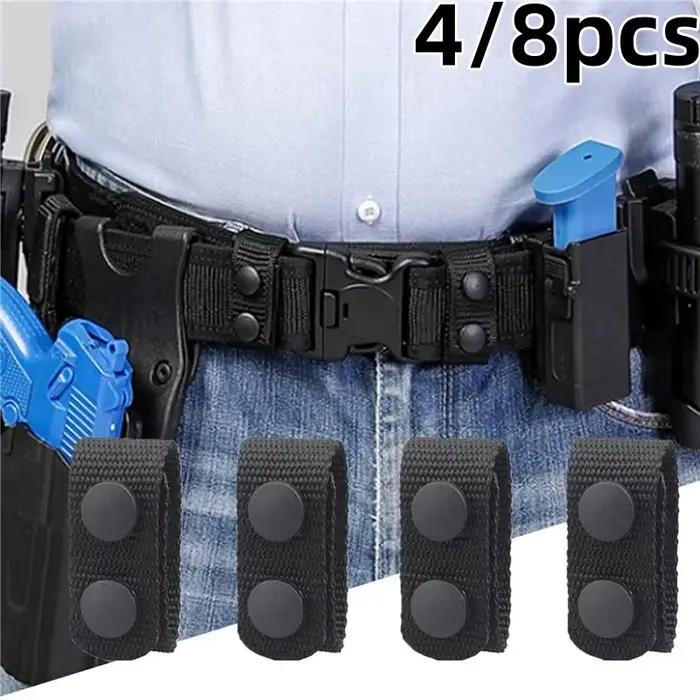 Lot boucles ceinture tactique pêche - 4/8 pièces, maintien équipement, sangles nylon robuste