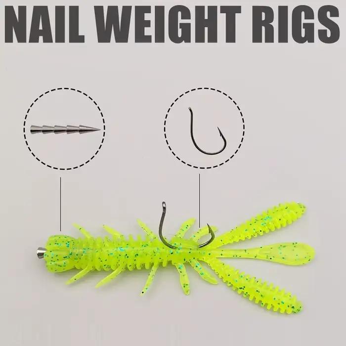 Kit 10PCS 20PCS leurres flottants souples 5-7cm crevettes jig rig pour pêche carpe