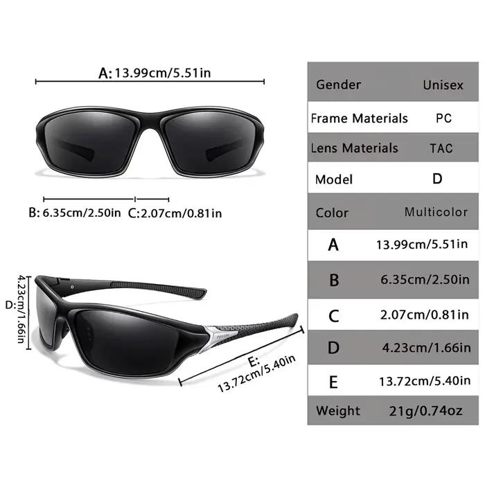 Lunettes polarisées pêche extérieure élimination reflets eau vision poissons optimale UV400