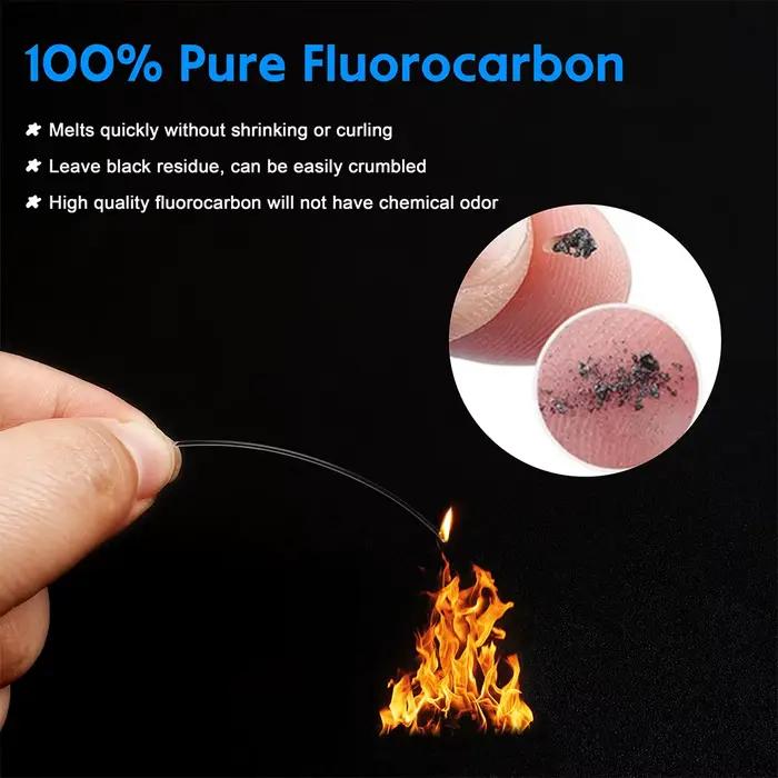 10 bas de ligne fluorocarbone 20-50LB avec émerillon - Invisibles sous l'eau pour montages leurres