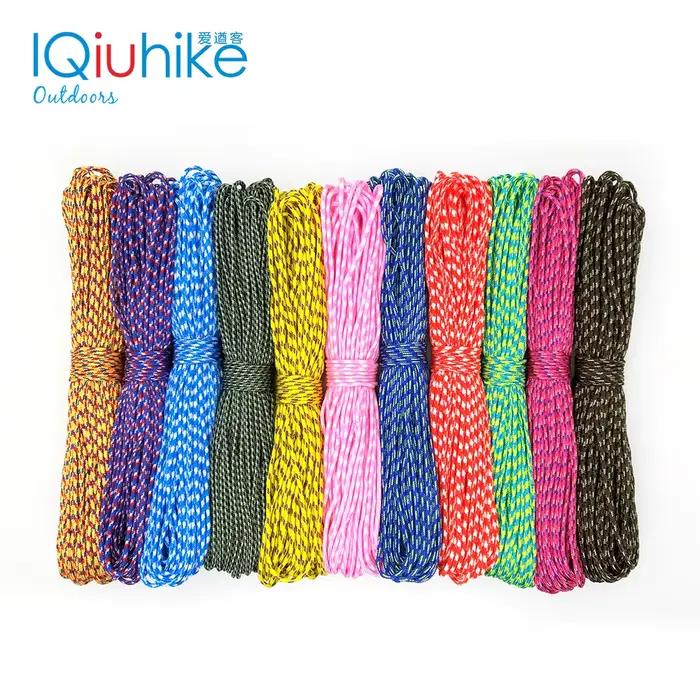 Paracord 100 couleurs 31 mètres - Corde parachute pour pêche, camping et survie