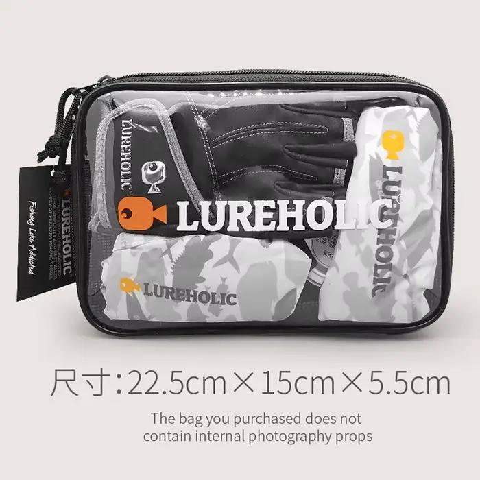 Sac accessoires leurres LUREHOLIC étanche PVC épais transparent rangement matériel de pêche qualité