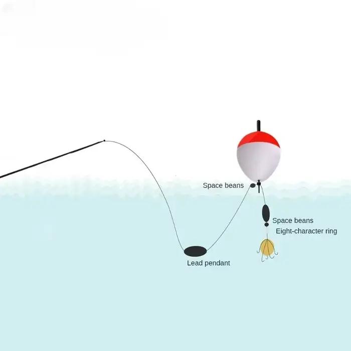 Set flotteurs EVA améliorés 5 pièces 1g à 5g - flotteurs mer et rivière haute visibilité pêche