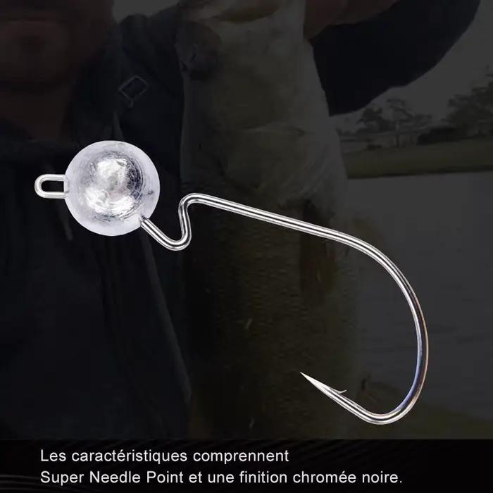 Lot de 10 hameçons Exposed Jig Head 3.5g à 14g MEREDITH - Hameçons pour jigging et appâts