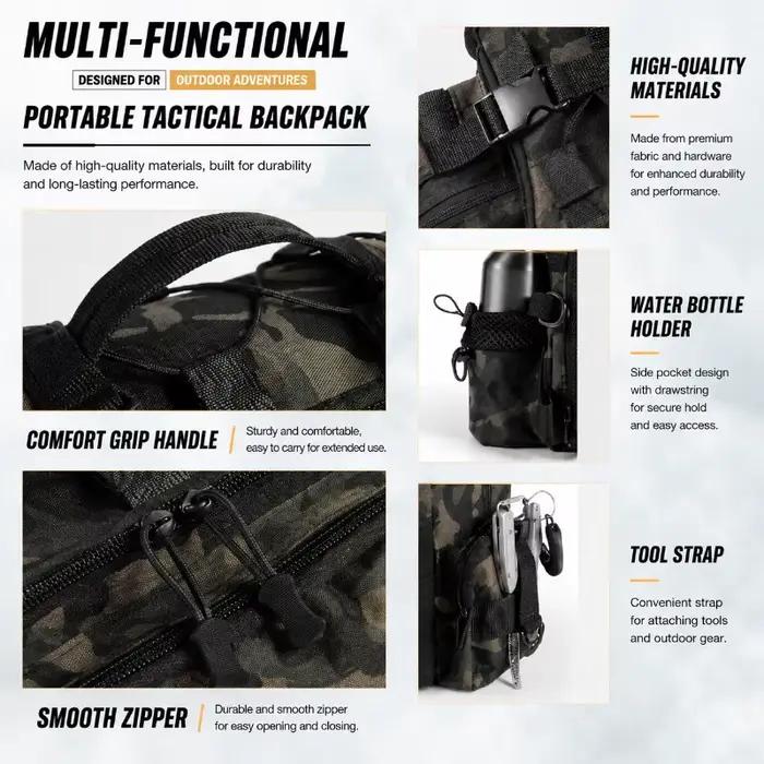 Sac bandoulière pêche étanche grande capacité avec porte-canne - Accessoires sport outdoor portable