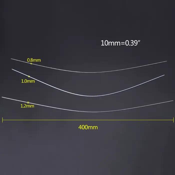 Tubes flotteurs queue DIY 10 pièces lot diamètres 0.8 à 1.2mm pour montages personnalisés pêche fine