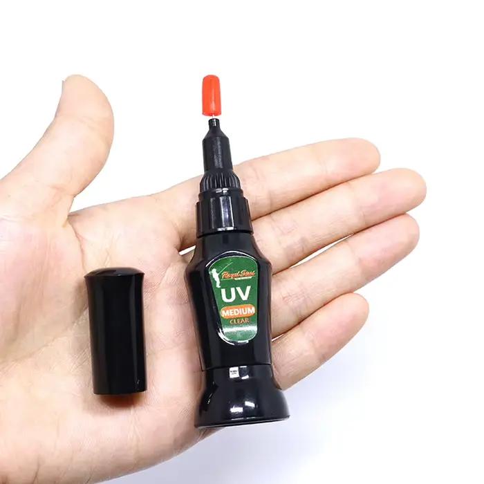 Colle UV Persuder 12ml viscosité moyenne - Matériel montage mouches avec pinceau et aiguille précision