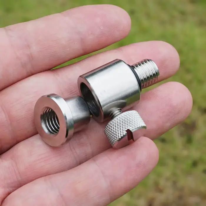 Connecteur rapide Hirisi AQ204 pour supports pêche - Accessoire alarmes et buzzer bars