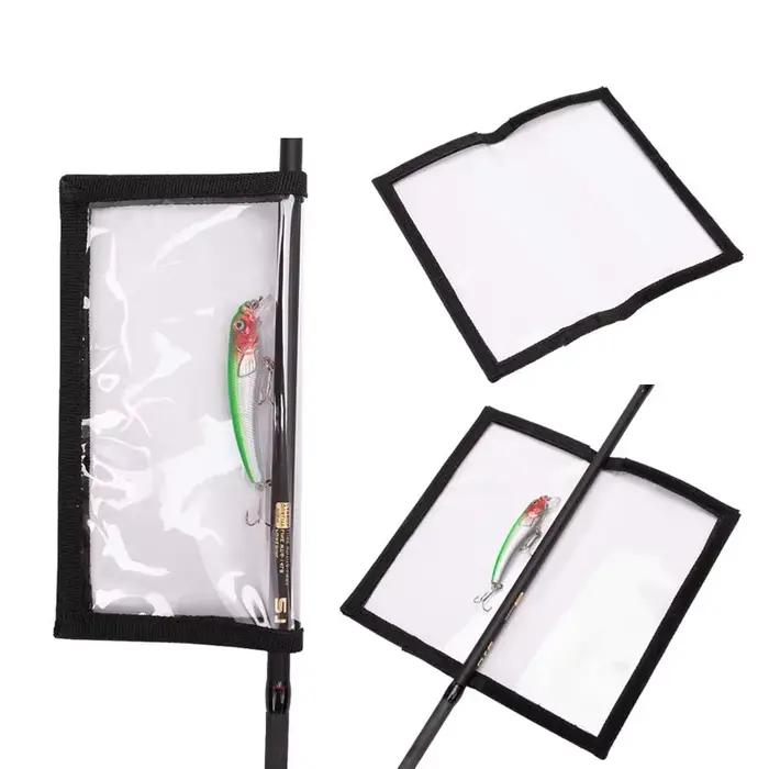 Sac PVC transparent pour leurres de pêche - Protection hameçons et rangement appâts portable